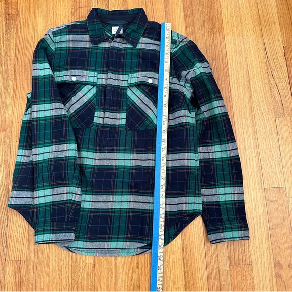 J. Crew  Plaid Flannel Half Zip Pullover Size S(O) - Picture 8 of 12